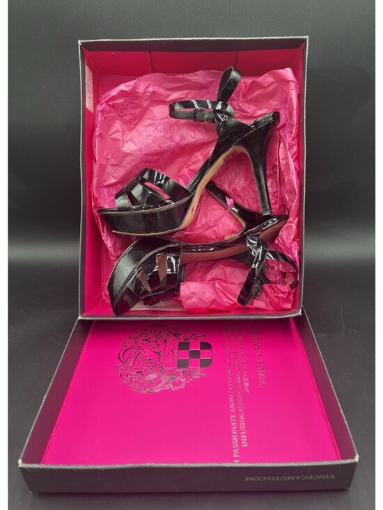 Vince Camuto Shoes - Women' Pumps High Heel Shoes Size 9.5M Vince Camuto Black Toleo Dress Sandals